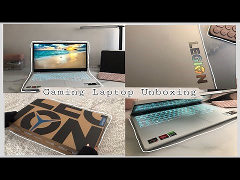 📦 Unboxing my first Gaming Laptop ! 💻 / Lenovo Legion 5 stingray 🤍 / a e s t h e t i c 💧