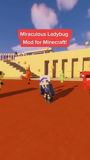 Miraculous Mod For Minecraft!!! #fyp #miraculousladybug #minecraftmods #mcmods #ladybug #catnoir #queenbee #carapace #renarouge