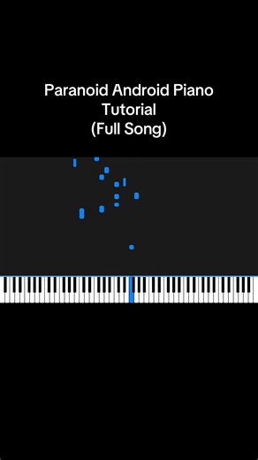 One of my favourite covers I’ve made, ignore the mistakes #fyp #piano #radiohead #paranoidandroid #okcomputer