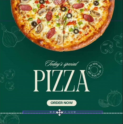 Create a Delicious Pizza Advertising Poster | Step-by-Step Graphic Design Tutorial #graphicdesign