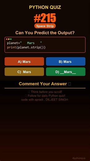 Python Quiz #215 — Can You Predict the Output? #shorts #python