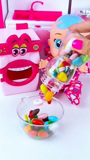 135K views · 599 reactions | Minnie Mouse & Washing Machine Eating Bottle Candy Set Toy, Satisfying Unboxing Asmr Videos #shorts #minniemouse #toyunboxing | Subi Unboxing Toys | Facebook