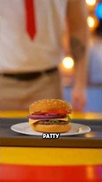 Making the Hamburger from Sponge Bob 🤤 #recipes #hamburger #cooking #foodytshorts #spongebob #funny