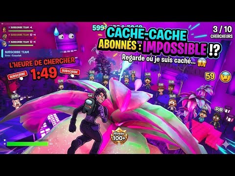 Petit cache cache avec les abonnées