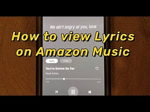 How to View Lyrics on Amazon Music | ViWizard
