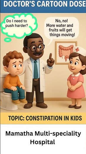 Doctor’s Cartoon Dose – Constipation in Kids | Funny & Educational Short