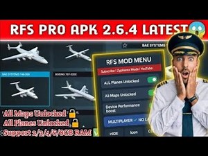 RFS Pro Mod Apk latest version 2025 | Unlock All Planes & skin Vip full game unlocked + paid version