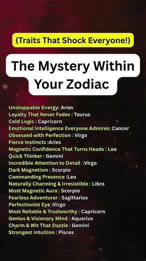 😱🔥 Zodiac Traits shock everyone 😱🔥 #shorts #zodiac #astrology