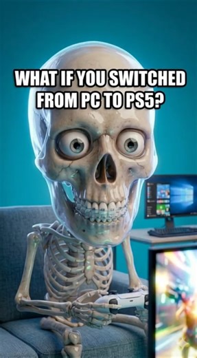 What If You Switched from PC to PS5? 🎮 #aiskeleton #ai #aivideo #skeleton
