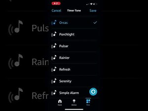 Alexa Timer Tones