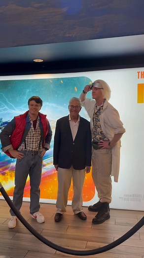 20K views · 402 reactions | Went back to the future! See it this Halloween in different formats! Great merch available everywhere! Thanks to Universal for a great celebration! #backtothefuture #imax #bttf #martymcfly #delorean #christopherllyod #stevenspielberg | Beyond Disway | Facebook