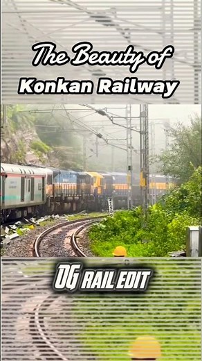 "Konkan Railways – The Most Beautiful Railway Route of India 🇮🇳✨ | Nature Meets Tracks 😍🚆"