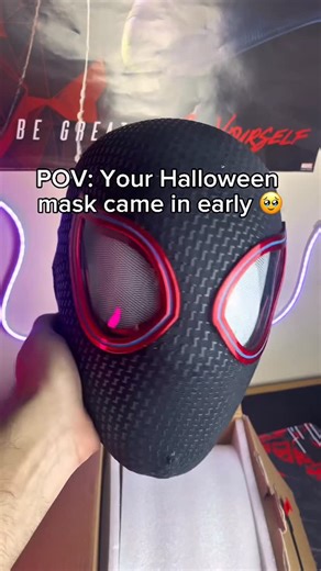 Spidey Gear on Instagram: "It’s the best Miles Morales mask!?! 凉️蘭 #spiderman #marvel #spiderverse #spidermancosplay #milesmorales"