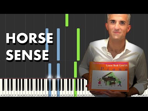 Alfred's Basic Piano Library Level 1A Lesson Book: "Horse Sense" Synthesia Tutorial