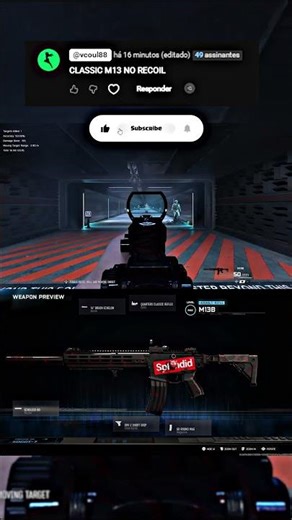 BUILD CLASSIC M13 NO RECOIL #callofduty #warzone #warzoneclips #cod