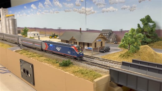 T-TRAK update: The Fort Morgan, Colo., Amtrak station is a tad bit busier on our T-TRAK layout that it is in real life. My California Zephyr also needs another locomotive. - David Popp | Model Railroader magazine