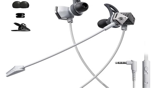 浦记RX3 Pro有线3.5mm_typec入耳式吃鸡游戏耳机支持手机_平板_电脑可使用带线控支持语音通话游戏开麦 【3.5MM】RX3-太空灰-3.5MM