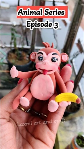 😱 Monkey🐒 Making With Clay|How to make Animals 🐯🐱🐻🦓with Clay#diy #craft #animalfigure#viral #shorts