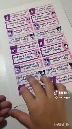 How to Make Subject Label and Name Sticker for Notebook