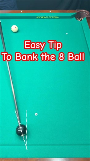 Easy 8 Ball Bank Shot Aiming Trick