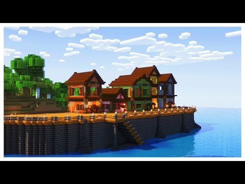 Building a Coastal Village in Minecraft Survival - Limelight SMP 12