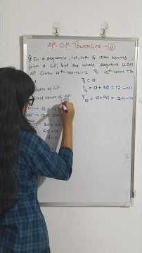 When AP meets GP 🤝✨ Question 11. Solve the sequence puzzle step by step 🪜! #solvewithme #maths