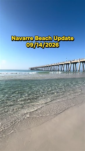 Happy Monday! Happy to be back out on the beach☺️🌊 Here’s what Navarre Beach looks like today - an absolutely postcard of a day! #navarrebeach #navarrebeachflorida #navarrebeachupdate #floridabeach #beachtoday