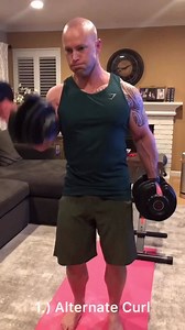 🔥DUMBBELL BICEP HOME WORKOUT 1️⃣ Alternate DB Curl: 3 sets of 8-10 reps each arm 2️⃣ Alternate DB Hammer Curl: 3 sets of 8-10 reps each arm 3️⃣ Alternate DB Zottman Curl: 3 sets of 8-10 reps each arm 4️⃣ Plate Curl: 3 sets of 8-10 reps 5️⃣ Dumbbell Curl (Both Arms): 1 set of 30 reps ➡️ Get our "Dumbbell Muscle Building Series" for FREE: https://www.renshawspt.com/workout-series ➡️ Build Muscle After 30: https://www.renshawspt.com/get-started —————————————————————— *DISCLAIMER: Renshaw's Persona