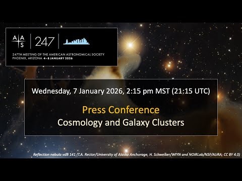 AAS 247 Press Conference: Cosmology and Galaxy Clusters