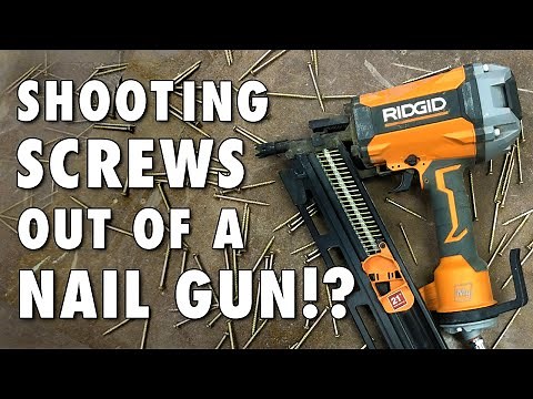 SHOOTING SCREWS THROUGH A FRAMING NAILER