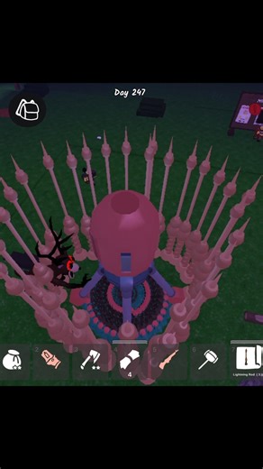 I Built a Secret Base to Escape the Deer 😱🦌 | 99 Nights in the Forest #shorts #roblox #gaming