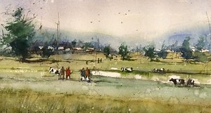 A magical watercolor landscape for beginners/semi advance learner | Nitin Singh | Skillshare