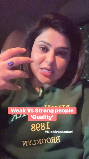 Weak people Vs Strong People #Weak #People #strong #tuesdaymotivation #trendingpost #NidhiVasandani #facebookpostシ #likesharecomment | The Nidhi Vasandani