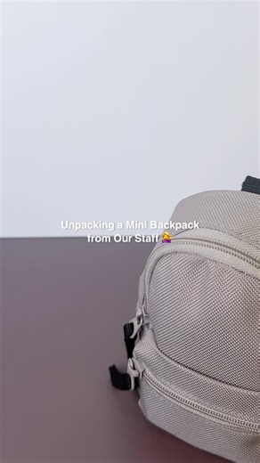 Let’s take a peek inside our staff’s Water Repellent Mini Backpack  #MUJI #MUJICanada | MUJI Canada | Facebook