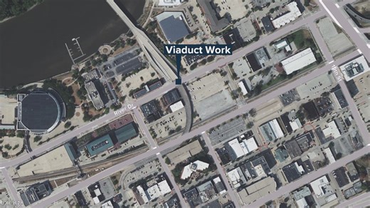 River Drive at the Arsenal Bridge overpass closes for construction Monday