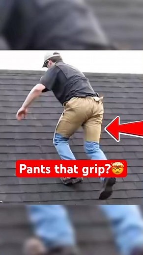 These pants can stop you from falling off a roof