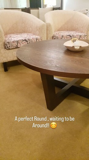 🛋️✨ Check out this stunning round center table that’s perfect for any living room! Its sleek design and elegant finish make it a must-have for your home decor. 🌟 Whether you’re hosting guests or just enjoying a quiet evening, this table adds a touch of sophistication to your space. 😍 🛒 Available now! DM us for more details or visit our store. #InteriorDesign #HomeDecor #Furniture #LivingRoomInspo #ModernFurniture #HomeInspiration #InteriorStyling #HomeStyle #DesignTrends #TableDesign #RoundT