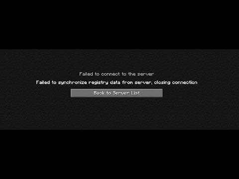 [4 Fixes] – Failed to synchronize registry data from server, closing connection Minecraft Aternos