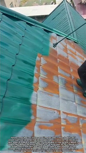 Painting Metal Sheet Roof for Durable and Weather Resistant Finish