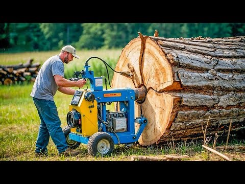 30 Mind-Blowing Firewood Processing Machines in Action! | Homemade Modern Chainsaw Machines #41