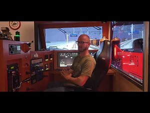 Run 8 Train simulator ET44C4 First video of the year .