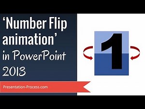 Number Flip PowerPoint Animation Effects Tutorial