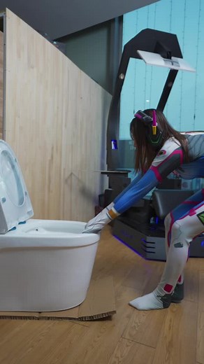 🚽 Toilet for Gamers #gaming #pc #pcsetup #gamergirl #gamingsetup #toilet #gamingpc #chair #ohno