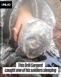 11M views · 5.7K shares | An army drill sergeant found one of his soldiers asleep during basic training and he was NOT impressed...  | UNILAD | Facebook