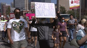 28K views · 564 reactions | Parents and students marched to the Calgary Board of Education's headquarters to demand better COVID protocols: www.cbc.ca/1.6140817 | CBC Calgary | Facebook