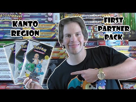Kanto Pokemon TCG First Partner Pack Opening