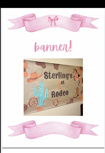Western Theme Birthday Banner Painting Tutorial