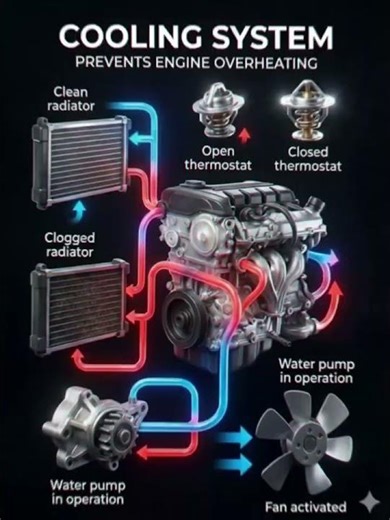 Cooling System #fblifestyle #automobile #carengine #torquecraft #mechanic