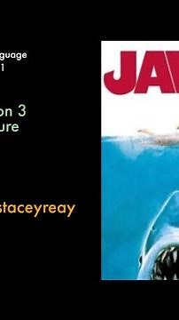 English Language Question 3. Jaws