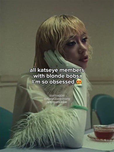 OMG I LOVE IT 😍 | #kpop #katseye #blonde #pinky_up #ot6 | my idea, give credits, don’t repost